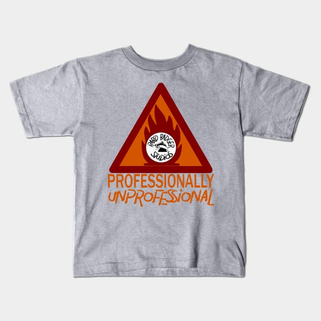 Professionally Unprofessional Kids T-Shirt by Freq501